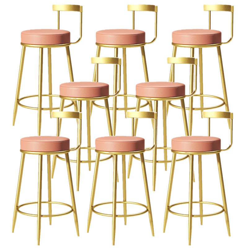 Sgabello da bar in stoo in glam senza braccio sgabello da bar con cuscino e pedale per la cucina