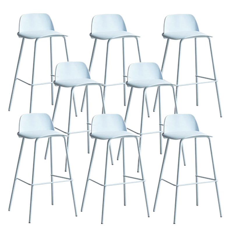 Tabourets de bar Scandinave en plastique basse-bar-tabouret avec 4 jambes de fer