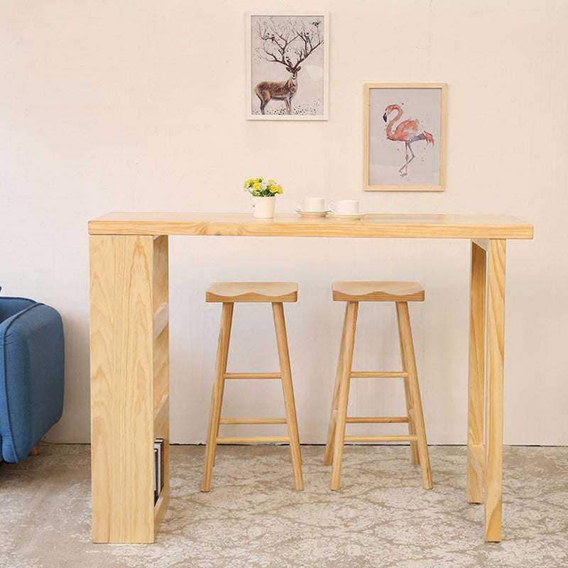 Glam 1/2/3 Stücke Tisch Set Rechteckstange mit hölzernen Hochhopfen für Zuhause