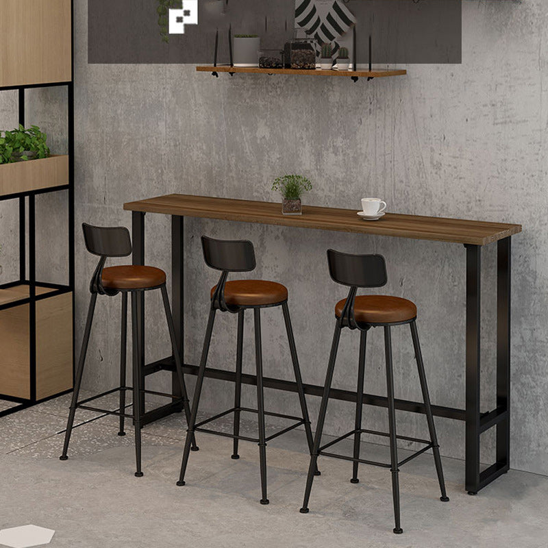 1/2/4 Stücke Moderner Pub -Tisch -Set Rechteckige Holzentisch mit Stühlen