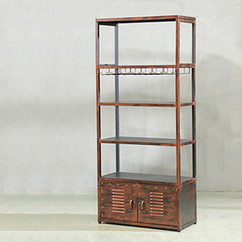 70.9 "H産業用自立型ボトルホルダー金属ボトルラック付き棚付き