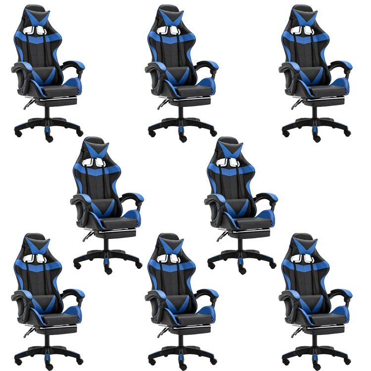 Moderne stoel Wayfair Basics High Back Swivel met wielenstoel met hoofdsteun