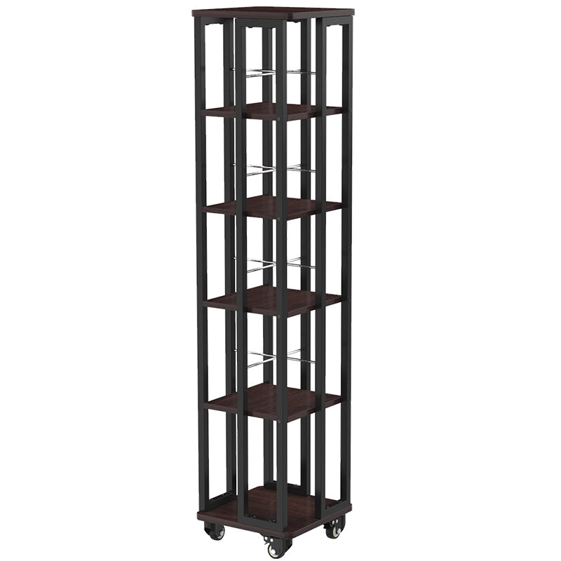 Modern Metal Bookshelf Standard Open Shelf Vertical Bookcase