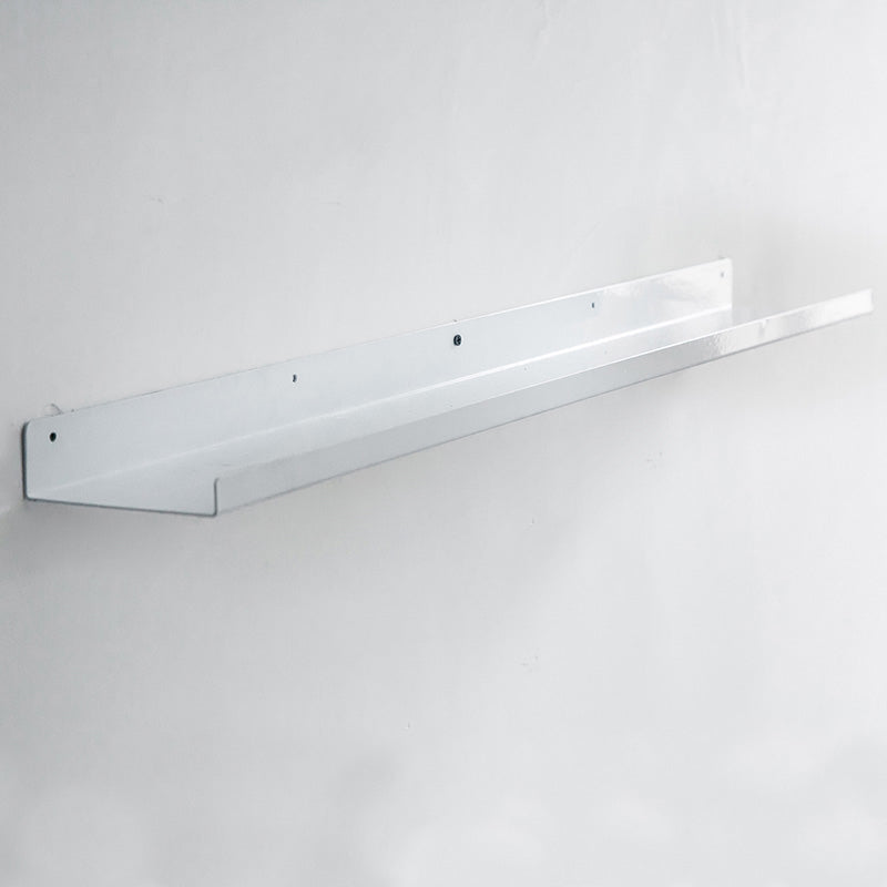 Contemporary Floating Bookshelf Iron 4.7" W Living Room Book Shelf 47.2"L x 4.7"W x 1.6"H White Clearhalo 'Bookcases' 'furn' 'furn_bookcases' 'Furniture' 'Office Furniture' 5741641