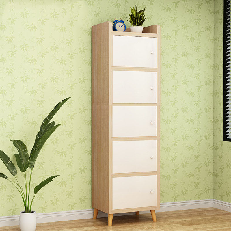 9.4 "W moderne houten boekenplank gesloten achterste plank boekenkast met deuren