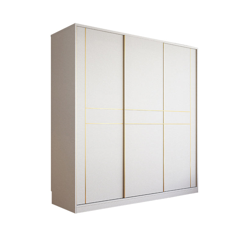 Armario de madera de estilo moderno Color blanco de madera suave armario de cajón cerrado