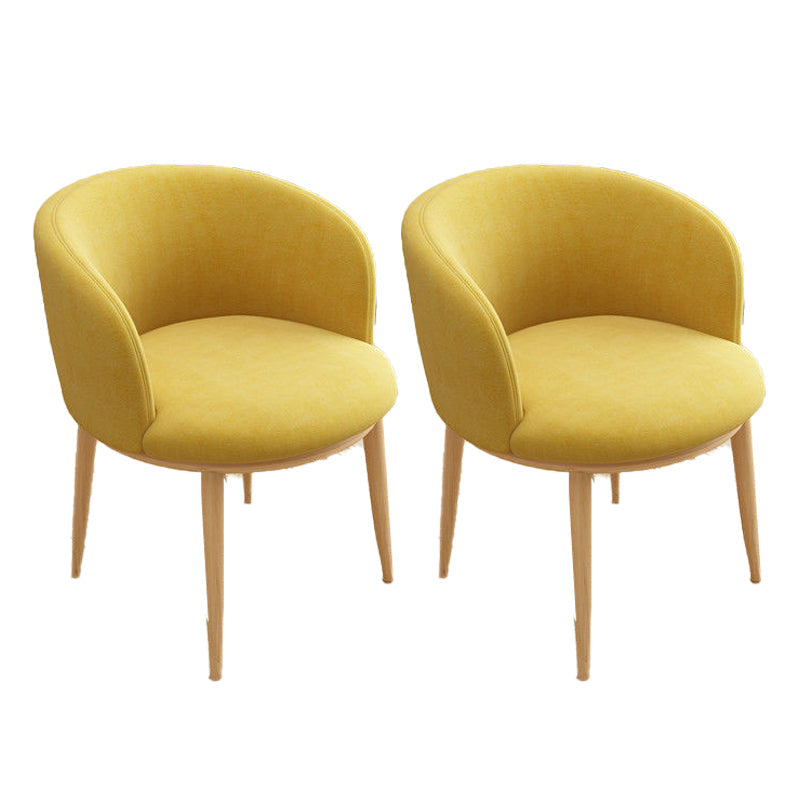 Nordic Fabric Arms Included Basic Four Leg Sloped Arms Accent Armchair