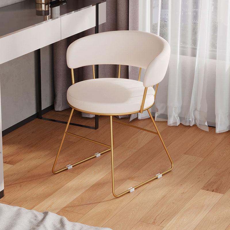 Upholstered Side Chairs Scandinavian Style Open Back Dining Side Chair White 1 Piece Clearhalo 'Dining Chairs' 'Dining Tables & Seating' 'dining_chair' 'furn' 'furn_dining_chair' 'Furniture' 'Kitchen & Dining Furniture' 5752825