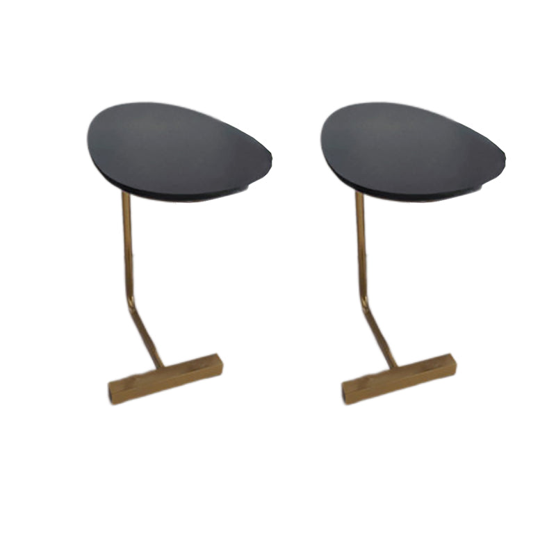 Nordic C End Table Wood Minimalist Side End Table for Living Room Black Gold 2 Clearhalo 'Coffee & Accent Tables' 'End & Side Tables' 'end_side_tables' 'furn' 'furn_end_side_tables' 'Furniture' 'Living Room Furniture' 5753177