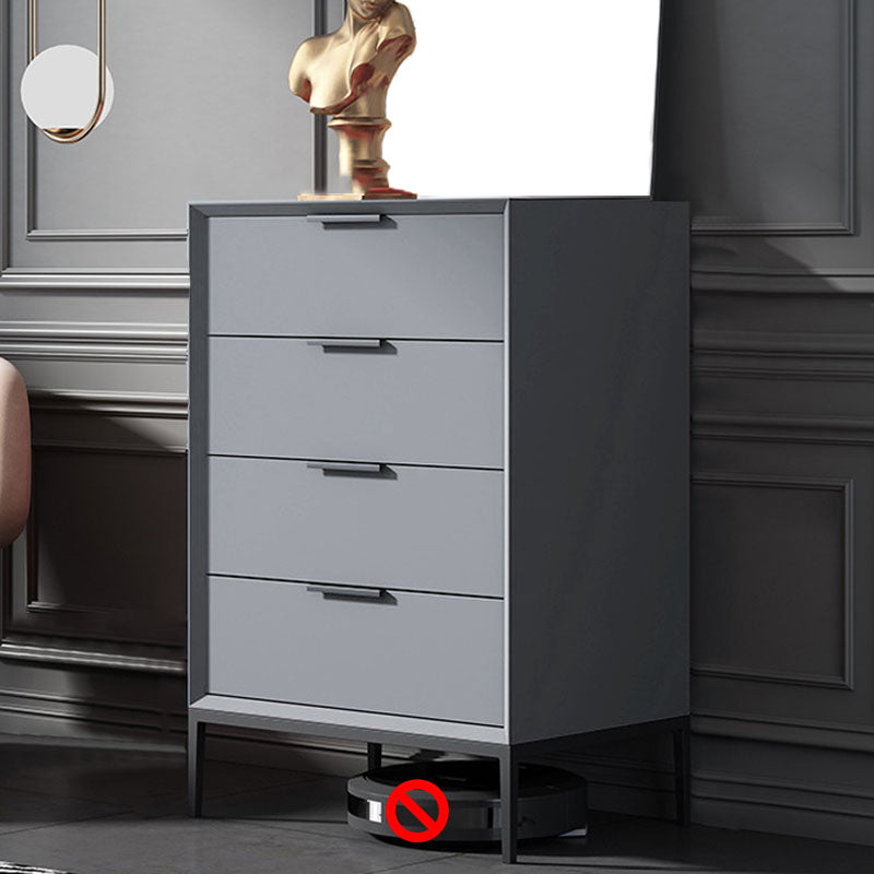 Contemporary Chest Vertical Bachelor's Chest with Metal Feet