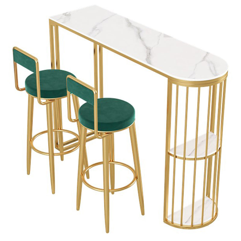 Set di tavolo da bar a forma irregolare lussuosa 1/2/3 pezzi Sinterid Stone Table Set