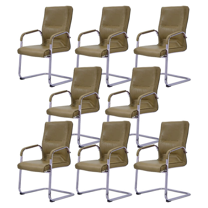 Armes comprenant une chaise de bureau rembourrée sans chaise de bureau en cuir pénible