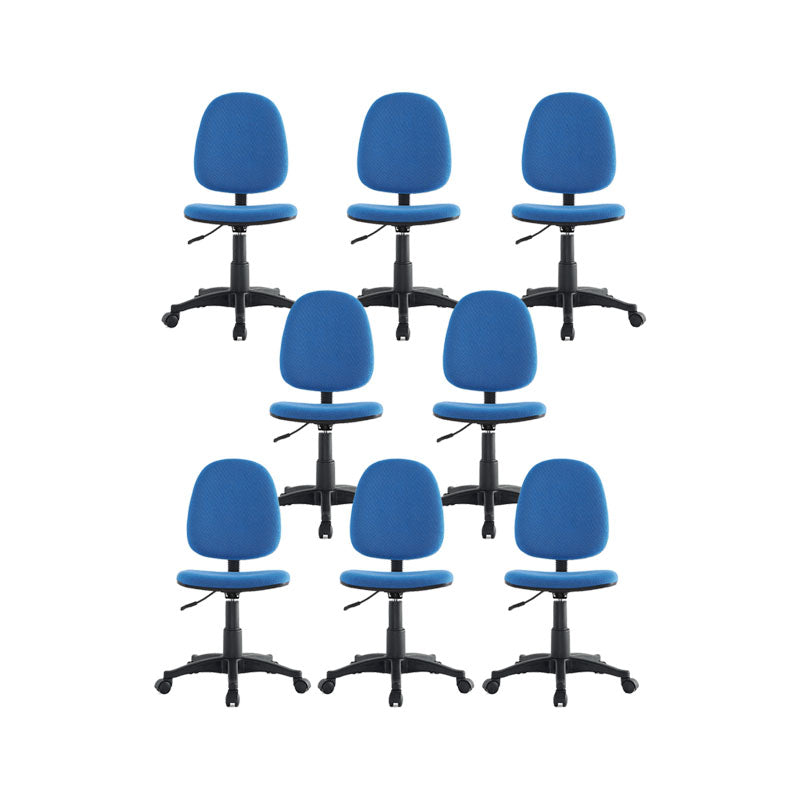 Moderna sedia da ufficio imbottita senza braccio sedia da ufficio adattabile in altezza