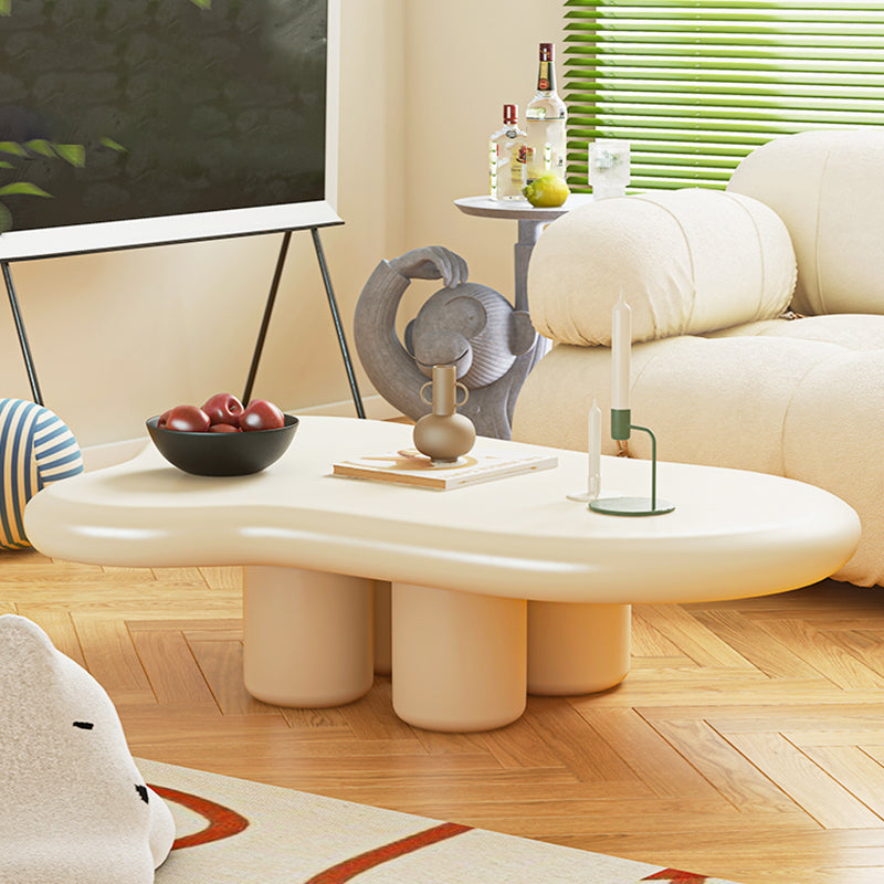 Scandinavian Wooden Coffee Table Free form 3 Legs Coffee Table for Living Room