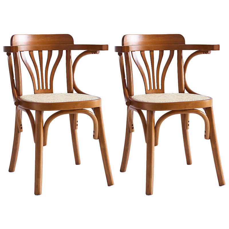 Windsor Back Arm Chair Traditional Wood Kitchen Dining Room Chair