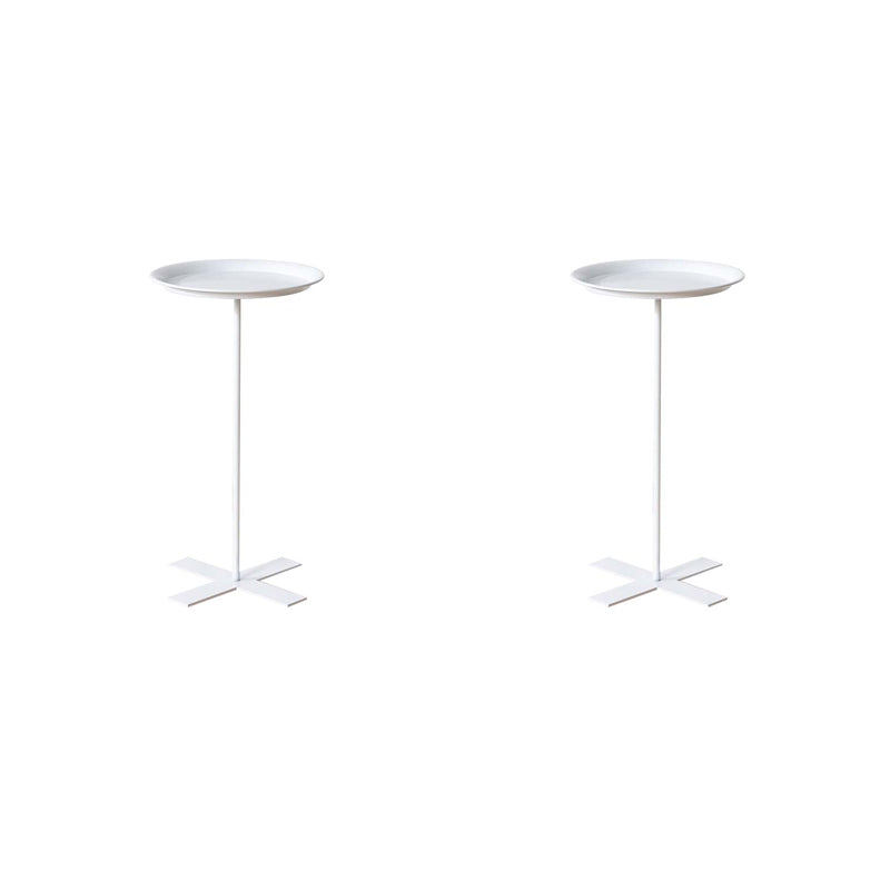 Table de bout du milieu du siècle rond