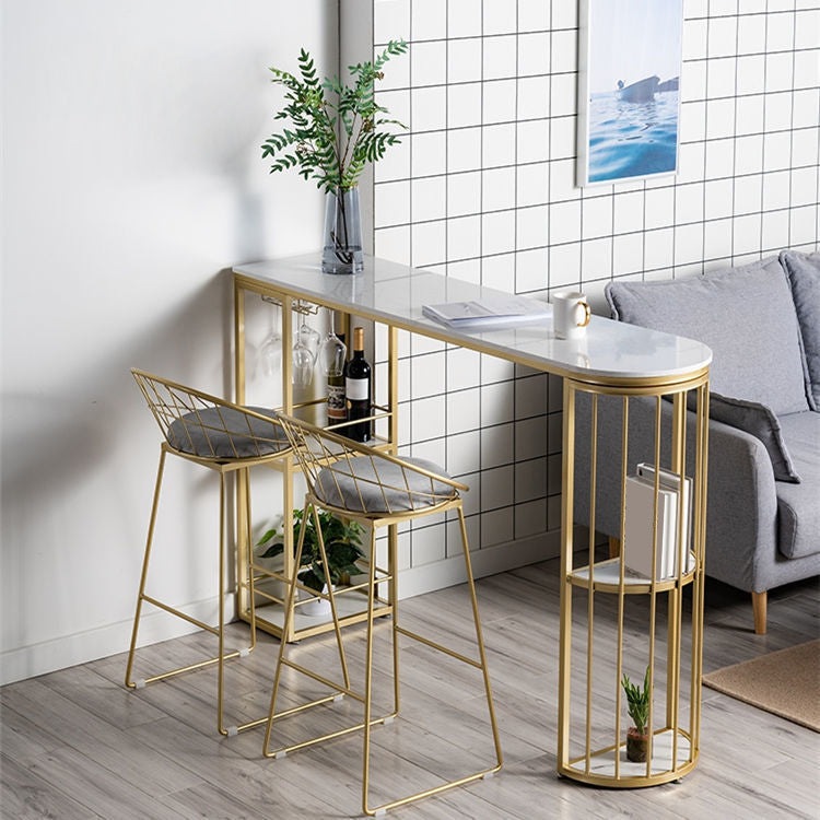 Table de la barre supérieure en marbre spécialisée