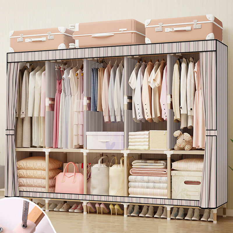 Armoire de style contemporain armoire en bois massif en bois de chambre à coucher placard avec étagères avec étagères