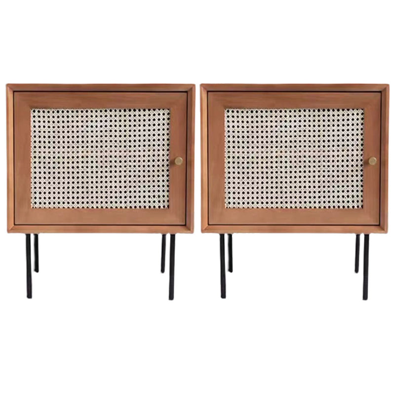 Armoire de chevet moderne en bois massif accent table de nuit avec les jambes