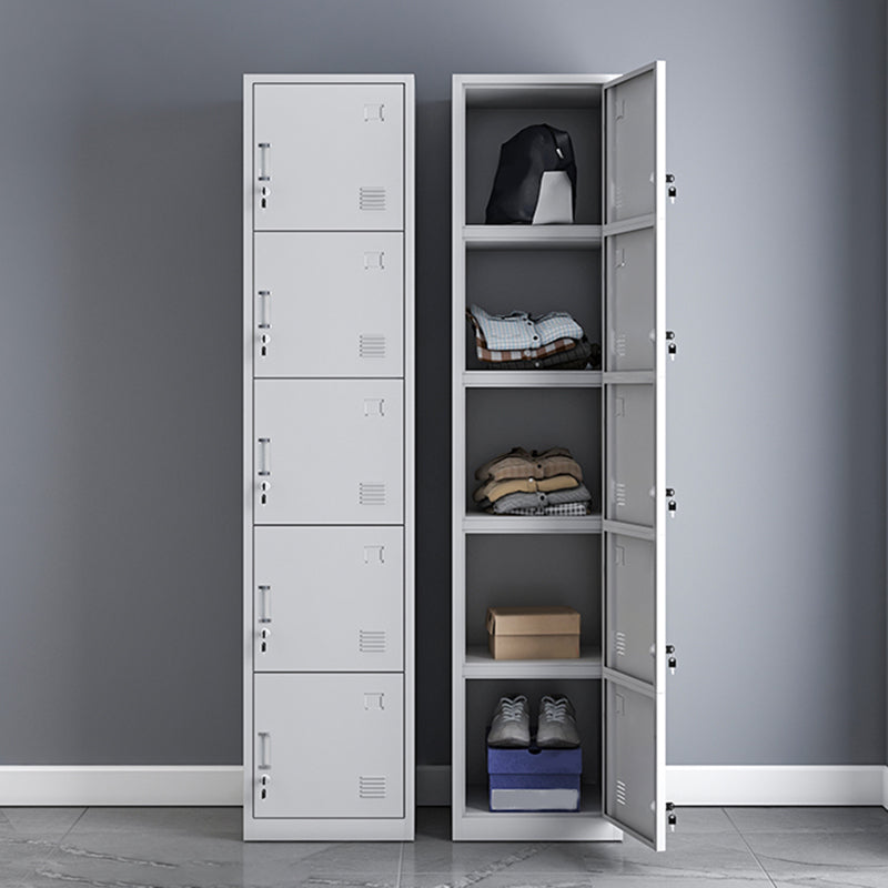 Contemporary Metal Wardrobe Armoire Hinged Wardrobe Closet for Home