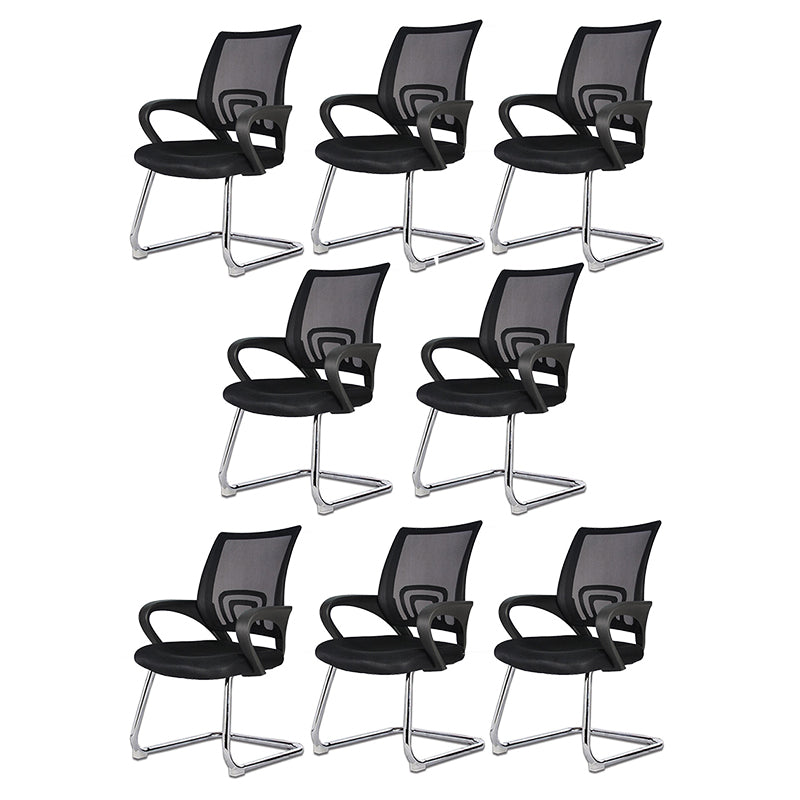 Nessuna sedia da scrivania a braccia fissa a braccia fissa sedia posteriore traspirante