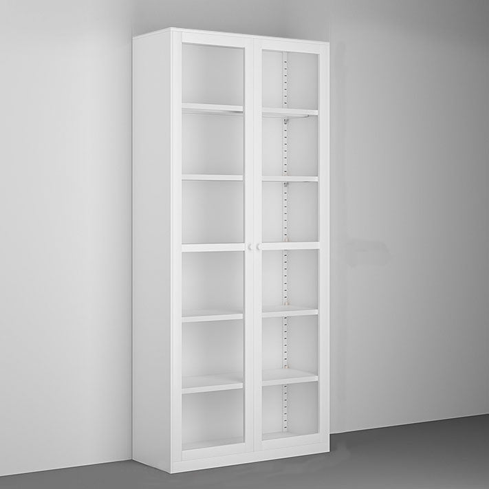 Estantería de almacenamiento cerrado moderno estantería de metal blanco/blanco con estantes