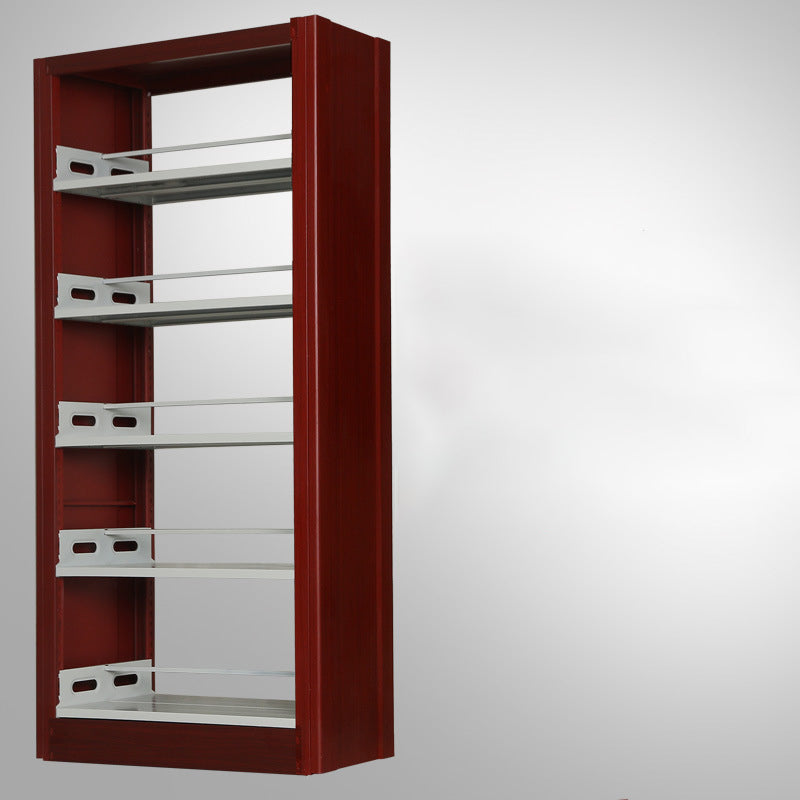 Bibliothèque standard de bibliothèque de bibliothèque de bibliothèque en acier contemporaine de 79 pouces