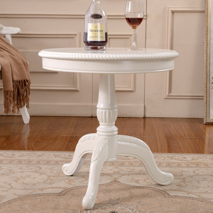 Scandinavian Pedestal Coffee Table Round Wooden Coffee Table for Living Room