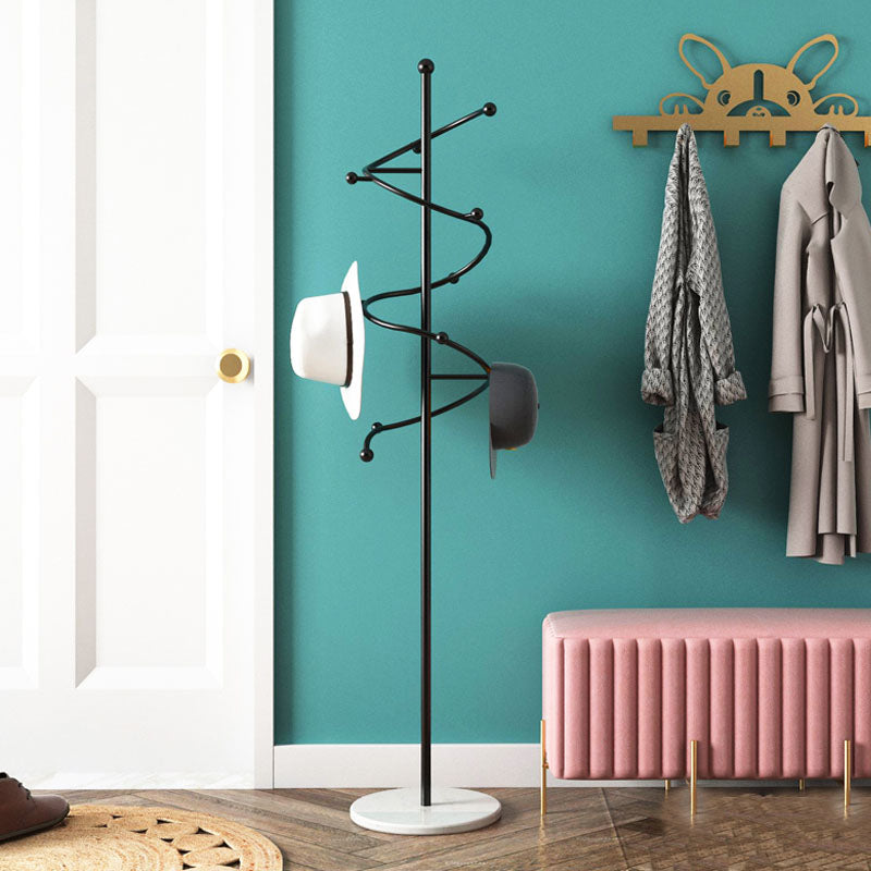 Ganci per alberi di entrata in metallo moderno ganci per albero a forma di onda a forma di cappotto