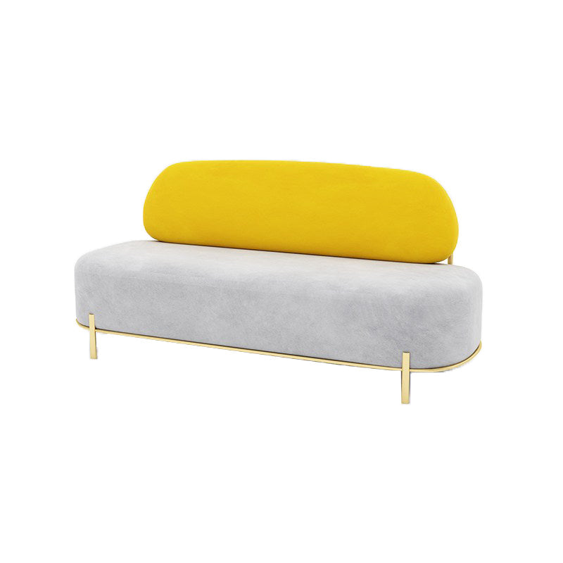 Velvet armloze bank 27,55 "brede standaard bank voor woonkamer