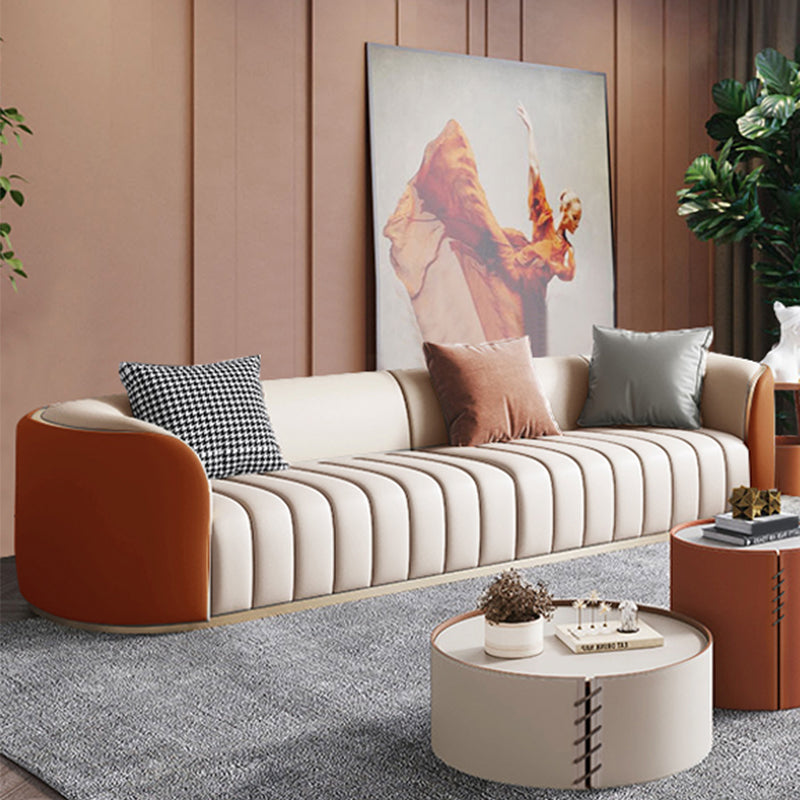 Divano in pelle moderna per soggiorno del soggiorno divano con sedute posteriori