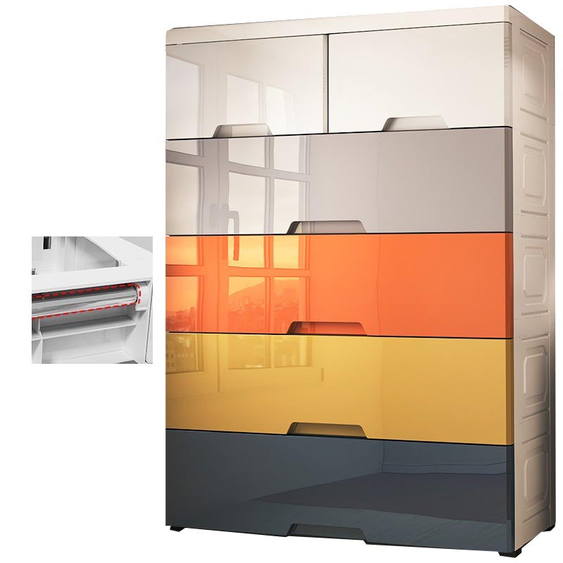 Armadio contemporaneo a 6-cassetti armadi per armadio di plastica