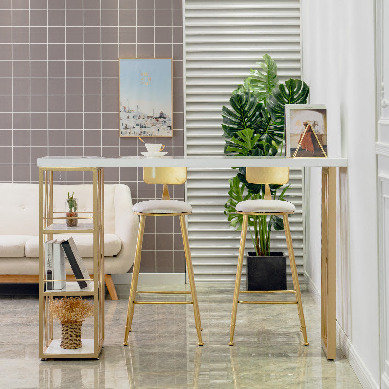 Glam1/2/3 pezzi tavolo da bar set da tavolo rettangolo con sgabelli alti per casa