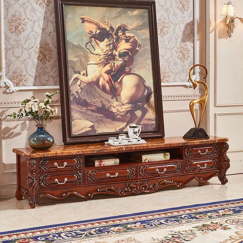 Combinaison de cabinet télévisé de luxe léger européen