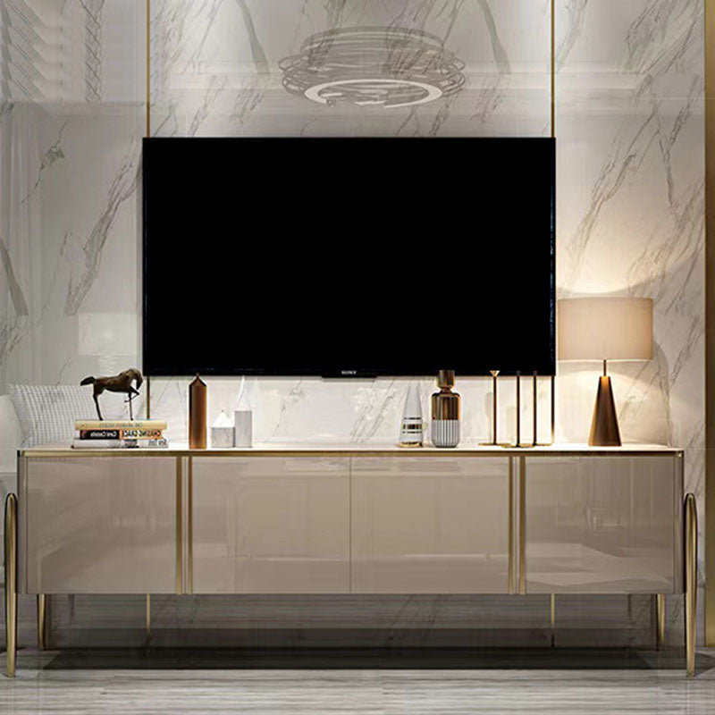 Consola de soporte de televisión de TV de estilo Glam Style con piernas/ gabinetes