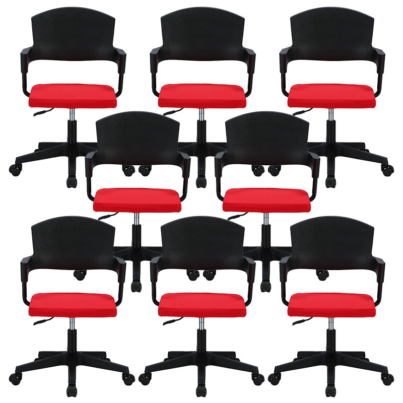 Sedia per computer contemporanea sedia a metà schiena con ruote regolabili