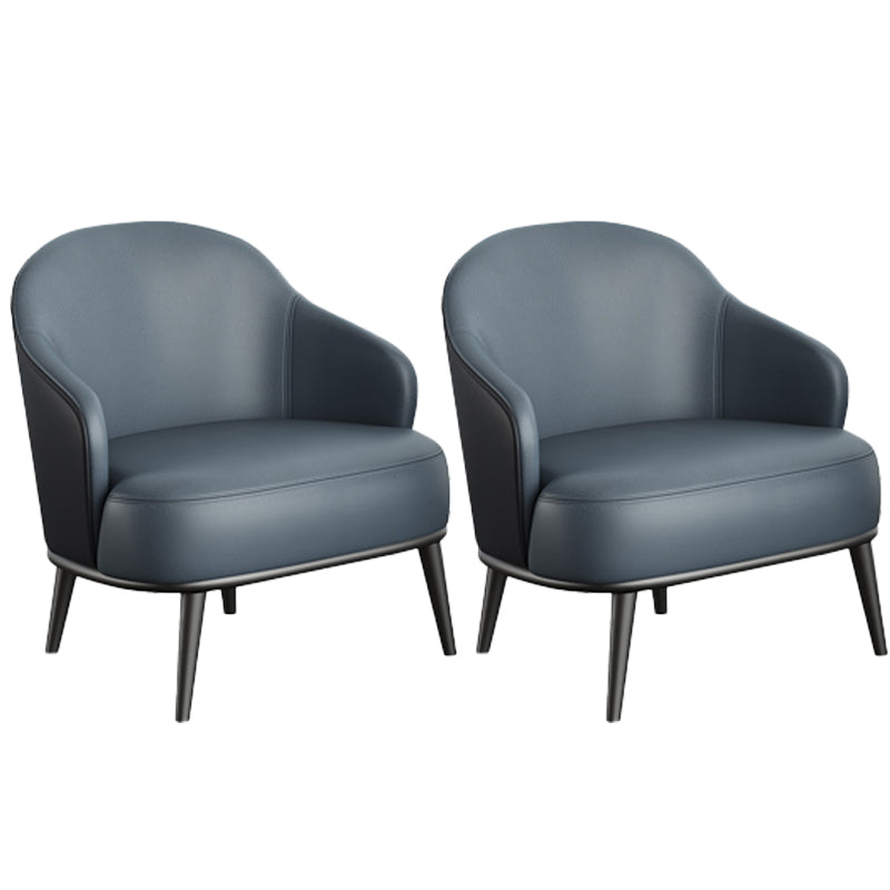 Silla de brazo de cuero de Faux 24.80 "Brazos de ancho incluidos silla con cuatro piernas básicas