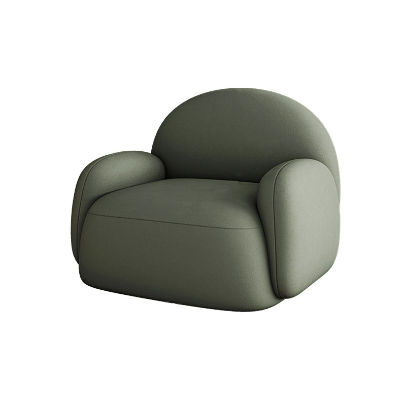 Chaise de canapé unique Scandinave Scandinave Scandinave Chaise de bras de dos fixe pour le salon