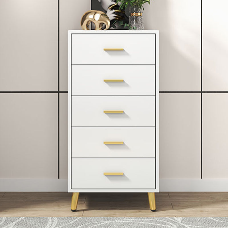 Contemporain 21,6 "/35.4" Horaire à coffre à coffre à accent de haut coffre en bois avec tiroirs