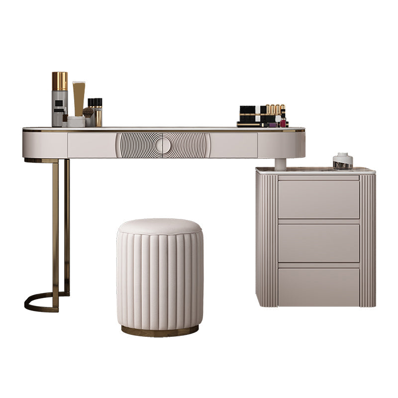 Glam Slate Top Make-up Vanity Set 5-Drawers Eitelkeitsverkederstisch