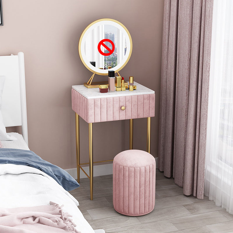 29,5 "hoher Glam Make -up Eitelkeitschreibtisch 1 Schubladen Schminktisch für Schlafzimmer