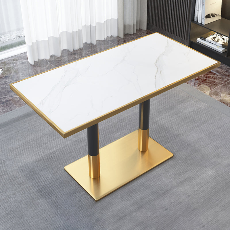 Glam Pedestal Coffee Table Set Slate Rectangular Coffee Table Set for Home Black White Rectangular Clearhalo 'Coffee & Accent Tables' 'Coffee Tables' 'coffee_tables' 'furn' 'furn_coffee_tables' 'Furniture' 'Living Room Furniture' 5809162