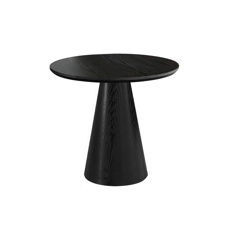 Scandinavian Pedestal Coffee Table Set Round Wooden Coffee Table for Living Room