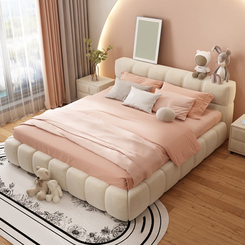 Moderne stijl standaardbed met getuft gestoffeerd hoofdeinde bodem