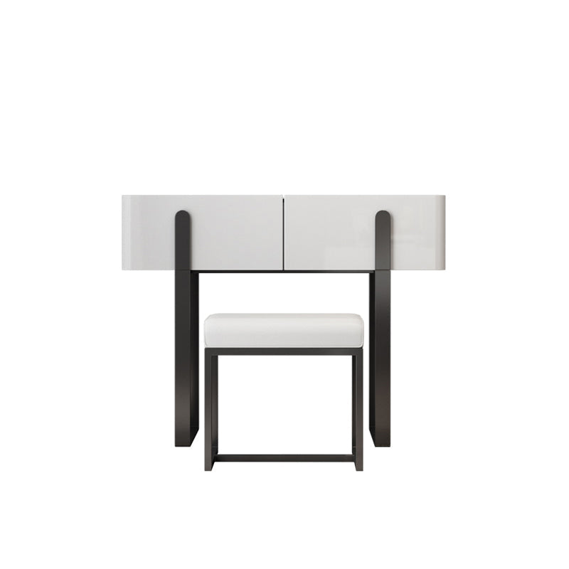 Consejo contemporáneo de tocador de piedra Tope Tope Tope con taburetes con taburetes