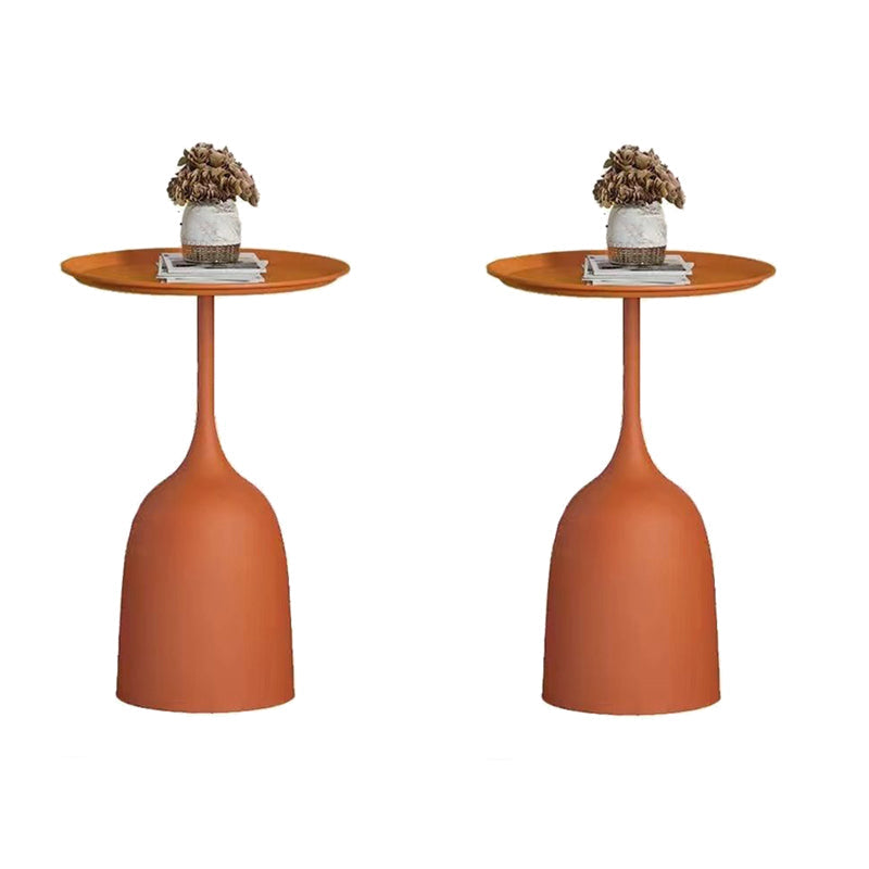 Voetstukbak bovenaan tabel halverwege de eeuw ronde minimalistische bijzettafel