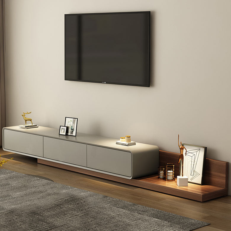 Console TV TV 3-Drawer Stand TV regolabile, 16,5 "D x 11,5" H