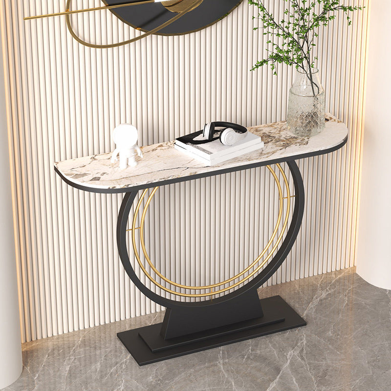 Tavolino di divano console in pietra moderna per la sala per la sala