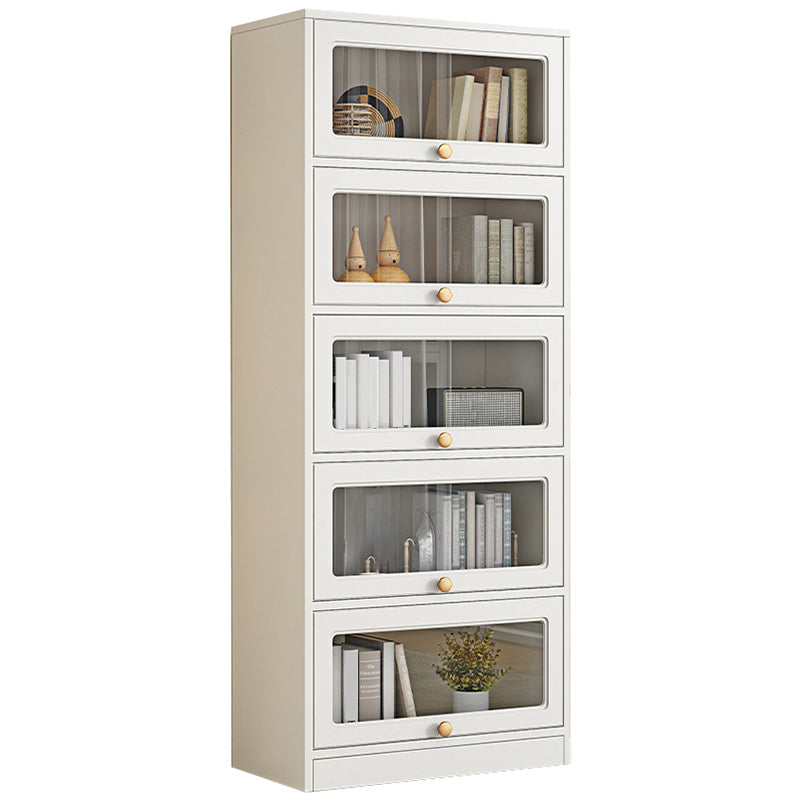 Modern Engineered Wood Bookshelf Standaard gesloten achterste boekenkast met deuren