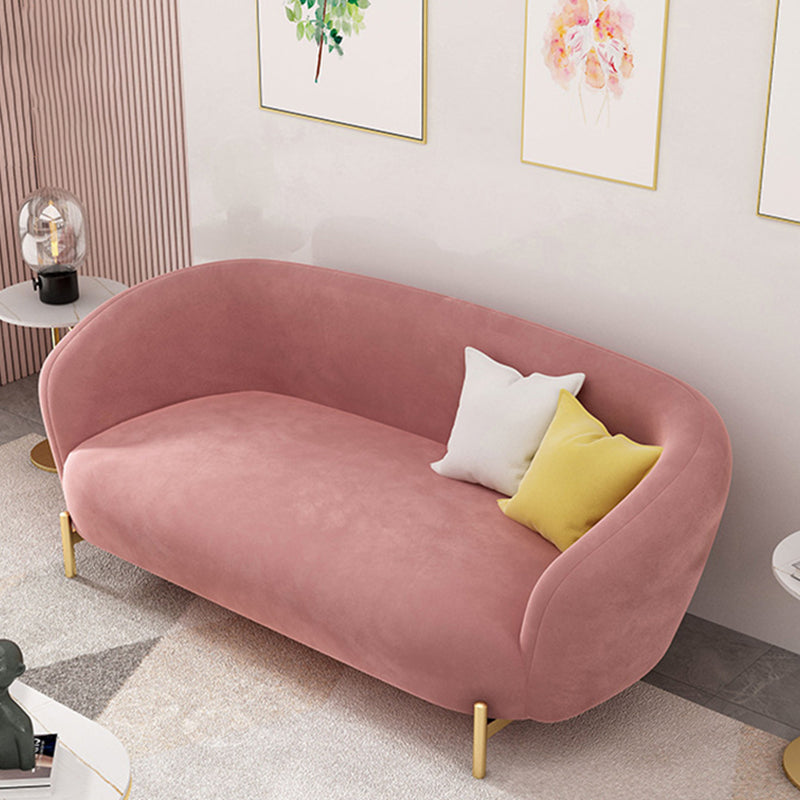 Velvet Smokedo Arm 29.52 "breites zeitgenössisches Sofa für Wohnzimmer